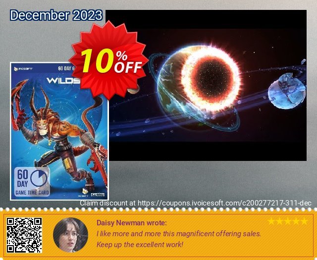 WildStar 60 Day Game Time Card PC discount 10% OFF, 2024 April Fools' Day promo sales. WildStar 60 Day Game Time Card PC Deal