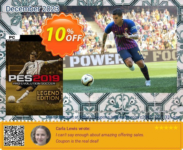 Pro Evolution Soccer (PES) 2019 Legend Edition PC discount 70% OFF, 2022 Mother Day offering sales. Pro Evolution Soccer (PES) 2022 Legend Edition PC Deal