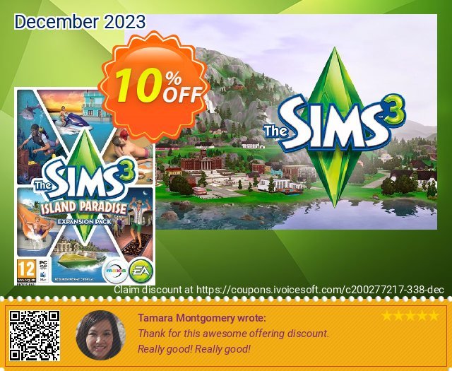 The Sims 3: Island Paradise PC 可怕的 产品销售 软件截图