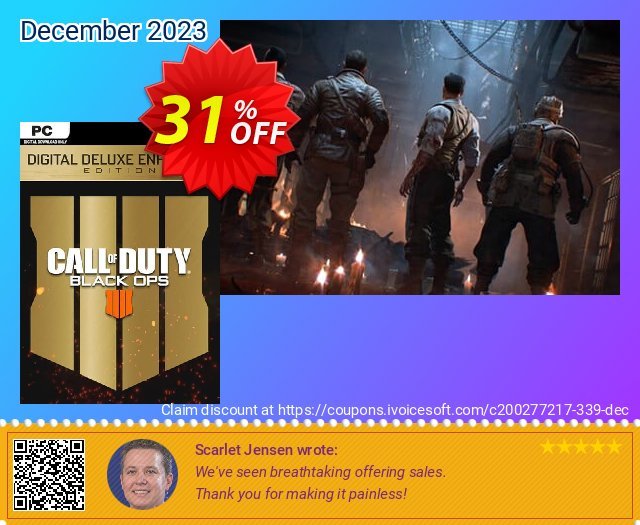 Call of Duty (COD) Black Ops 4 Deluxe Enhanced Edition PC (US) hebat voucher promo Screenshot