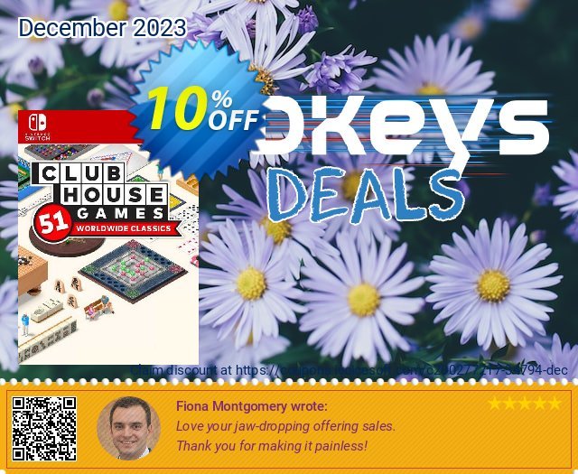 Clubhouse Games: 51 Worldwide Classics Switch (EU) discount 10% OFF, 2024 World Backup Day offering sales. Clubhouse Games: 51 Worldwide Classics Switch (EU) Deal