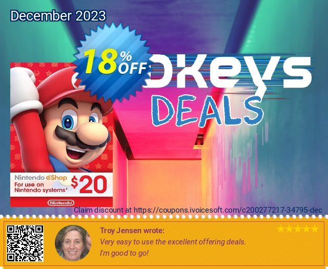 Nintendo eShop Card $20 (USA)  놀라운   가격을 제시하다  스크린 샷
