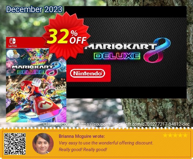 Mario Kart 8 Deluxe Switch (AUS/NZ) exklusiv Außendienst-Promotions Bildschirmfoto