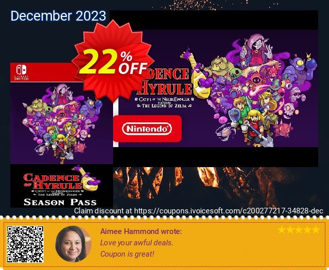 Cadence of Hyrule – Crypt of the NecroDancer Featuring The Legend of Zelda: Season Pass Switch (EU) super Diskont Bildschirmfoto