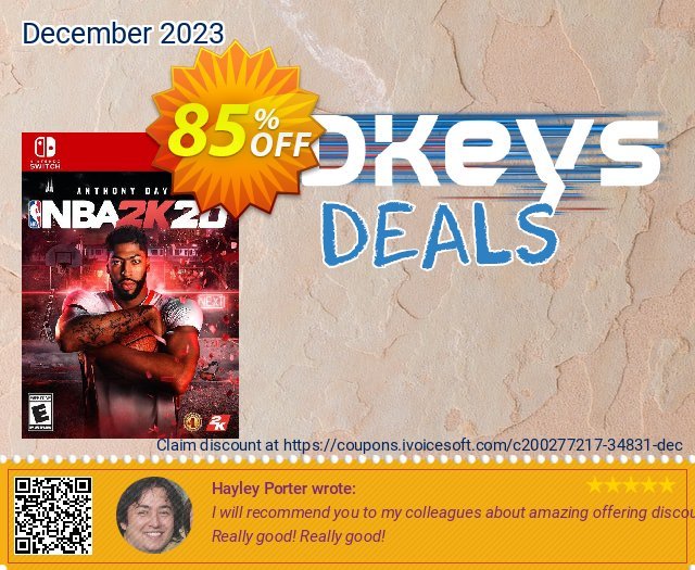 NBA 2K20 Switch (EU) discount 85% OFF, 2024 Easter offering sales. NBA 2K20 Switch (EU) Deal 2024 CDkeys