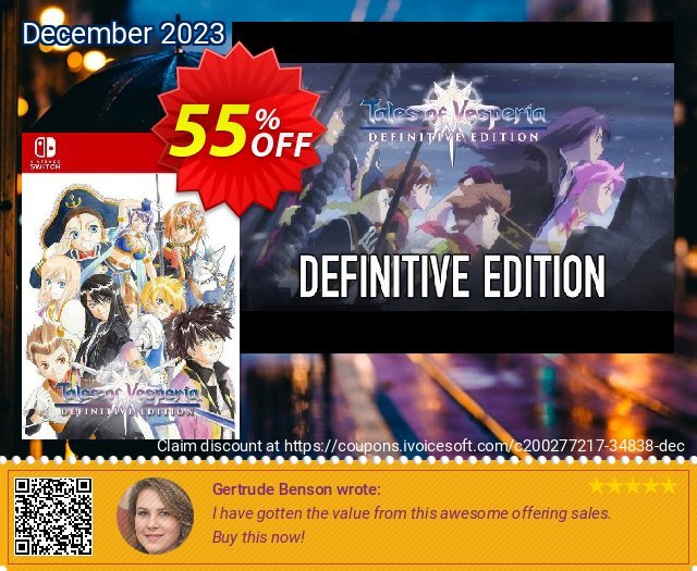 Tales of Vesperia Definitive Edition Switch (EU) discount 55% OFF, 2024 Resurrection Sunday discount. Tales of Vesperia Definitive Edition Switch (EU) Deal 2024 CDkeys