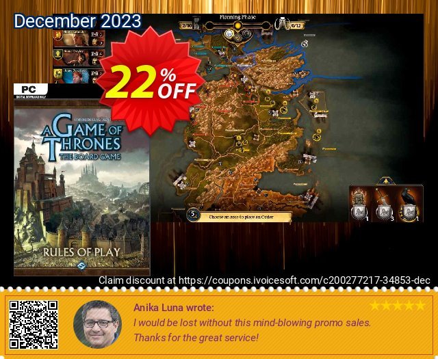 A Game of Thrones: The Board Game - Digital Edition PC großartig Rabatt Bildschirmfoto