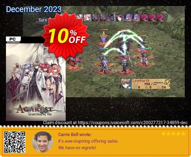 Agarest: Generations of War PC discount 10% OFF, 2024 National Singles Day offering sales. Agarest: Generations of War PC Deal 2024 CDkeys