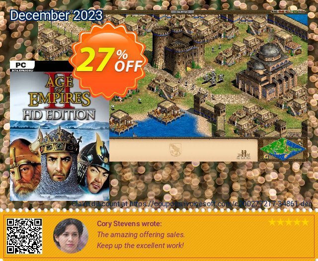 Age of Empires II PC discount 27% OFF, 2024 Working Day promo. Age of Empires II PC Deal 2024 CDkeys