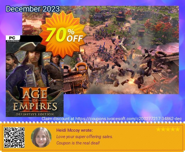 Age of Empires III: Definitive Edition PC discount 70% OFF, 2024 Easter Day promo. Age of Empires III: Definitive Edition PC Deal 2024 CDkeys