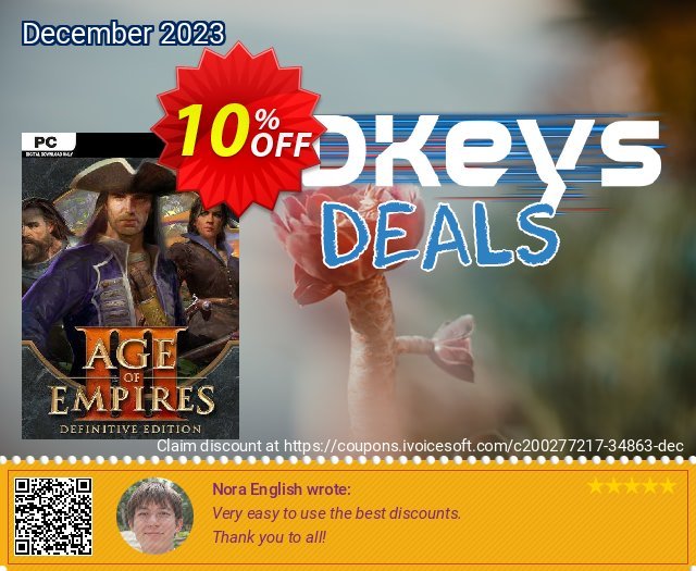 Age of Empires III: Definitive Edition Windows 10 PC (UK) discount 10% OFF, 2024 Resurrection Sunday offering sales. Age of Empires III: Definitive Edition Windows 10 PC (UK) Deal 2024 CDkeys