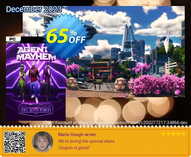 Agents of Mayhem - Legal Action Pending PC - DLC discount 65% OFF, 2024 April Fools' Day offering sales. Agents of Mayhem - Legal Action Pending PC - DLC Deal 2024 CDkeys