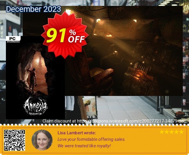 Amnesia: Rebirth PC discount 91% OFF, 2024 African Liberation Day promo sales. Amnesia: Rebirth PC Deal 2024 CDkeys