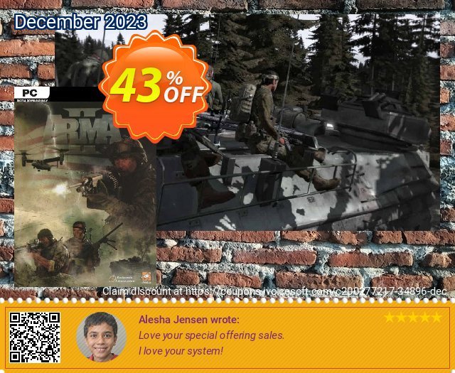 Arma 2 PC discount 43% OFF, 2024 April Fools' Day offering discount. Arma 2 PC Deal 2024 CDkeys