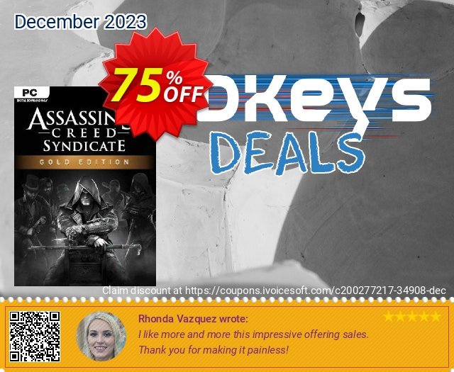 Assassin’s Creed Syndicate - Gold Edition PC (EU) discount 75% OFF, 2024 Int' Nurses Day discounts. Assassin’s Creed Syndicate - Gold Edition PC (EU) Deal 2024 CDkeys