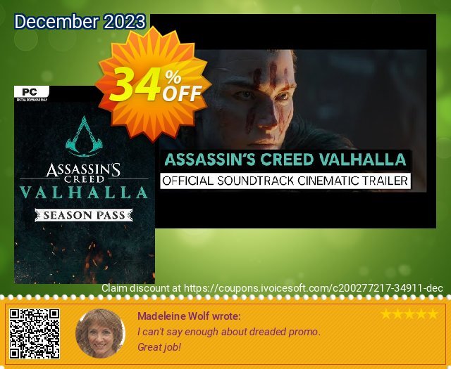 Assassin's Creed Valhalla - Season Pass PC (EU) discount 34% OFF, 2024 April Fools' Day sales. Assassin&#039;s Creed Valhalla - Season Pass PC (EU) Deal 2024 CDkeys