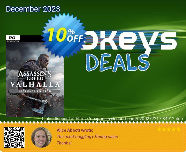 Assassin's Creed Valhalla Ultimate Edition PC (EU) discount 10% OFF, 2024 Easter Day deals. Assassin&#039;s Creed Valhalla Ultimate Edition PC (EU) Deal 2024 CDkeys