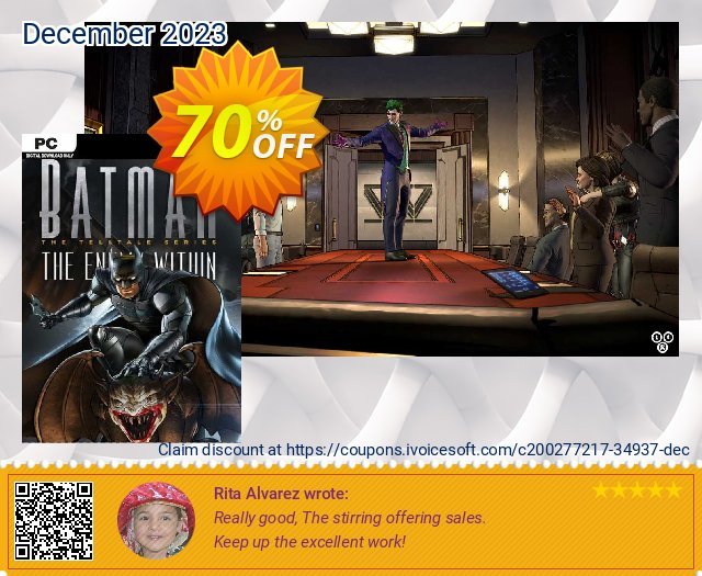 Batman: The Enemy Within - The Telltale Series PC discount 70% OFF, 2024 April Fools Day offering deals. Batman: The Enemy Within - The Telltale Series PC Deal 2024 CDkeys
