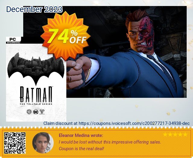 Batman - The Telltale Series PC discount 74% OFF, 2024 Resurrection Sunday promo. Batman - The Telltale Series PC Deal 2024 CDkeys