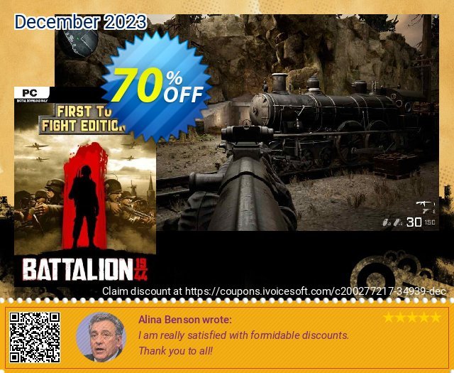 Battalion 1944 First to Fight Edition PC discount 70% OFF, 2024 Spring offering sales. Battalion 1944 First to Fight Edition PC Deal 2024 CDkeys