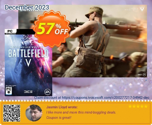 Battlefield V Definitive Edition PC 惊人的 优惠码 软件截图