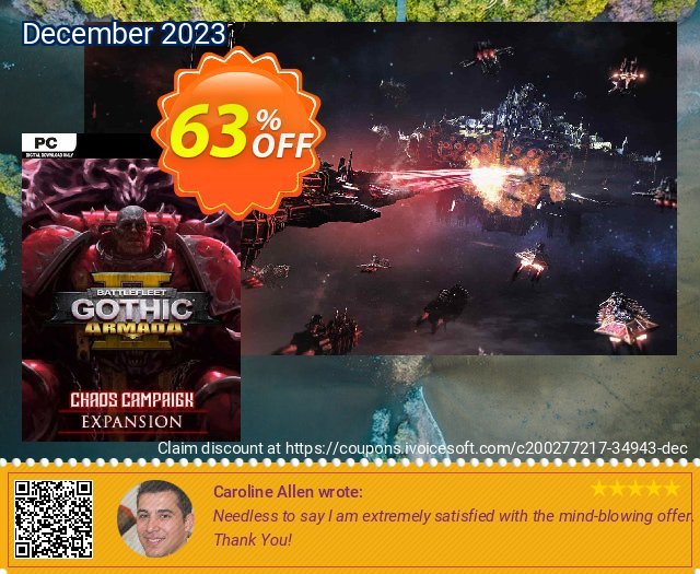 Battlefleet Gothic: Armada 2 - Chaos Campaign Expansion PC discount 63% OFF, 2024 Resurrection Sunday offering sales. Battlefleet Gothic: Armada 2 - Chaos Campaign Expansion PC Deal 2024 CDkeys