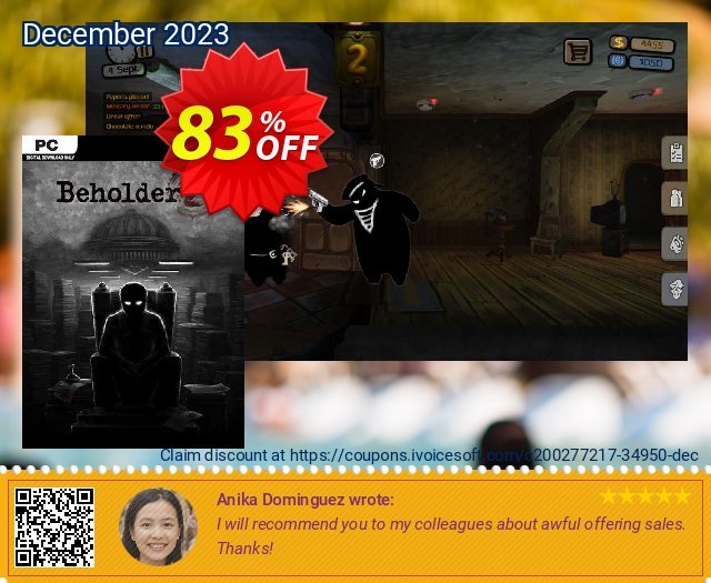 Beholder 2 PC verblüffend Preisnachlass Bildschirmfoto