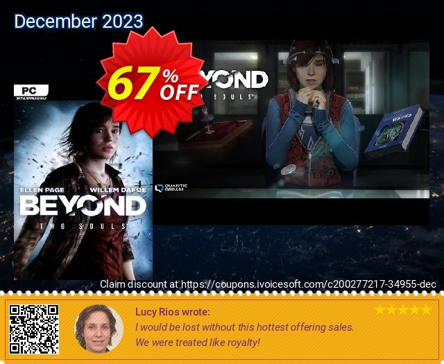 Beyond: Two Souls PC (EU) discount 67% OFF, 2024 World Heritage Day offering deals. Beyond: Two Souls PC (EU) Deal 2024 CDkeys