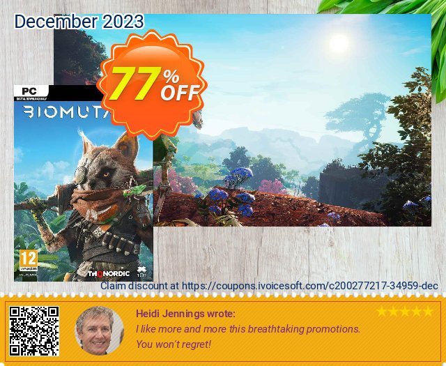 Biomutant PC faszinierende Promotionsangebot Bildschirmfoto