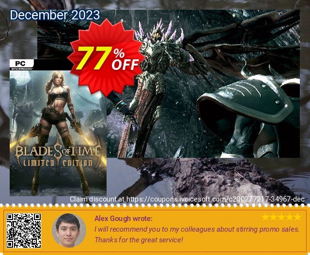 Blades Of Time - Limited Edition PC exklusiv Preisnachlass Bildschirmfoto