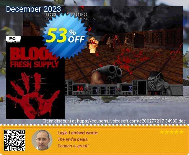 Blood: Fresh Supply PC gemilang kode voucher Screenshot