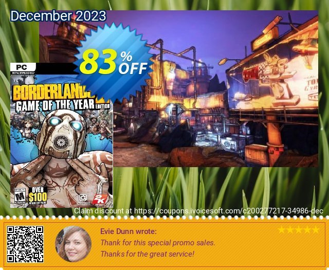 Borderlands 2 Game of the Year PC (WW) verwunderlich Förderung Bildschirmfoto