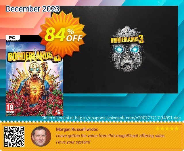 Borderlands 3 (Steam) (WW) discount 84% OFF, 2024 April Fools' Day offering discount. Borderlands 3 (Steam) (WW) Deal 2024 CDkeys