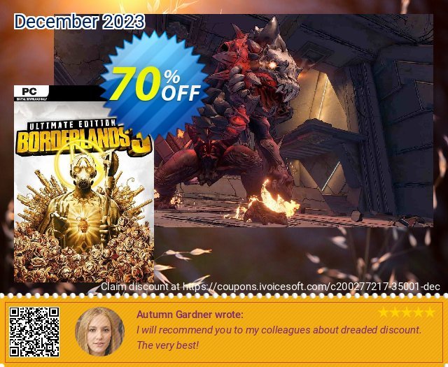 Borderlands 3 Ultimate Edition PC (Steam) (WW) 惊人的 折扣 软件截图