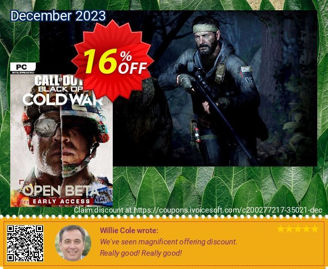 Call of Duty: Black Ops Cold War Beta Access PC discount 16% OFF, 2024 April Fools' Day offering sales. Call of Duty: Black Ops Cold War Beta Access PC Deal 2024 CDkeys
