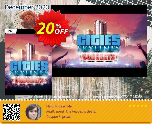 Cities Skylines - Concerts DLC dahsyat kupon diskon Screenshot