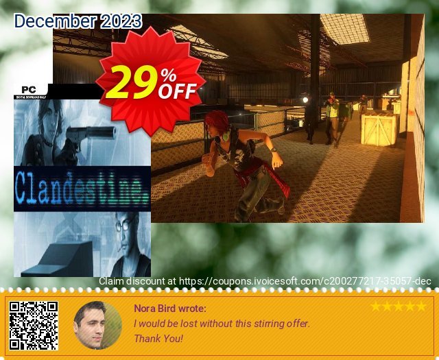 Clandestine PC discount 29% OFF, 2024 Cheese Pizza Day promotions. Clandestine PC Deal 2024 CDkeys