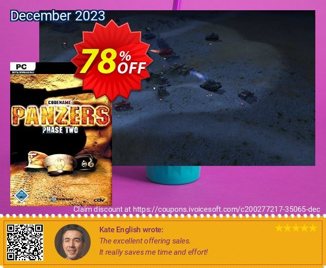 Codename Panzers, Phase Two PC discount 78% OFF, 2024 National Coffee Day promo sales. Codename Panzers, Phase Two PC Deal 2024 CDkeys