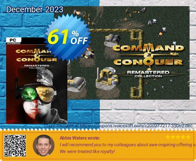 Command and Conquer Remastered Collection PC (EN) discount 61% OFF, 2024 World Backup Day offering sales. Command and Conquer Remastered Collection PC (EN) Deal 2024 CDkeys