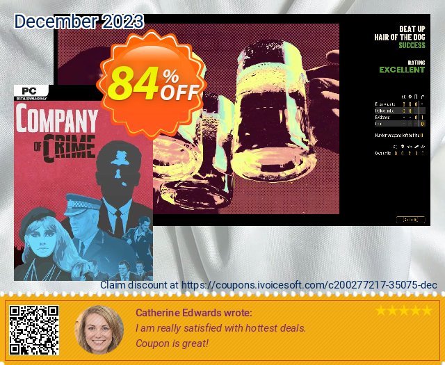 Company of Crime PC discount 84% OFF, 2024 Labour Day offering sales. Company of Crime PC Deal 2024 CDkeys
