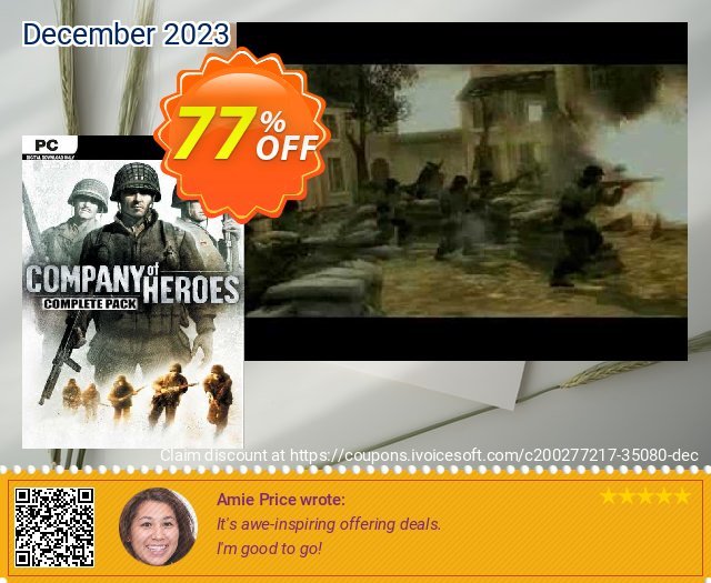 Company of Heroes Complete Pack PC (EU) discount 77% OFF, 2024 World Heritage Day discounts. Company of Heroes Complete Pack PC (EU) Deal 2024 CDkeys