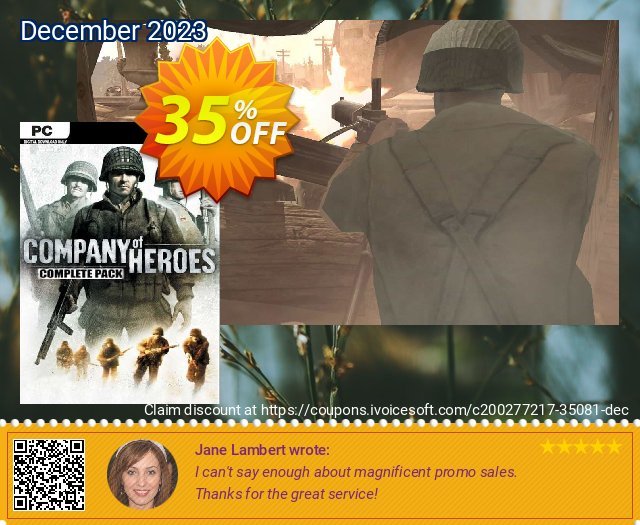 Company of Heroes Complete Pack PC discount 35% OFF, 2024 April Fools' Day promotions. Company of Heroes Complete Pack PC Deal 2024 CDkeys