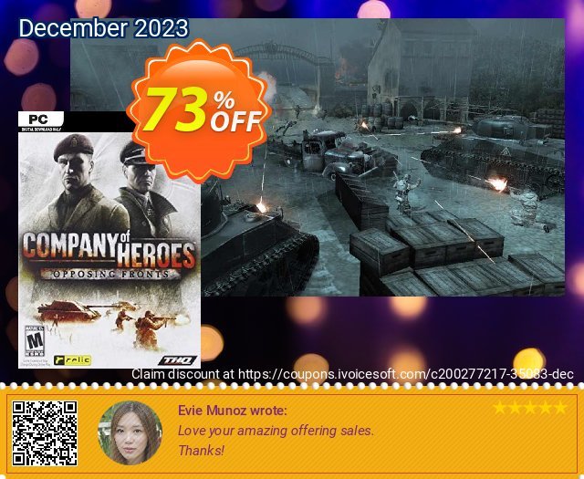 Company of Heroes - Opposing Fronts PC (EN) discount 73% OFF, 2024 Resurrection Sunday deals. Company of Heroes - Opposing Fronts PC (EN) Deal 2024 CDkeys