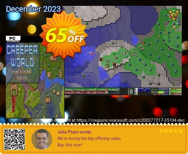Creeper World: Anniversary Edition PC (EN) wunderschön Förderung Bildschirmfoto