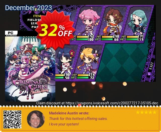 Criminal Girls Invite Only PC yg mengagumkan voucher promo Screenshot