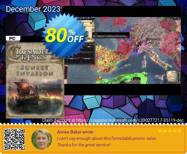 Crusader Kings II: Sunset Invasion PC - DLC aufregende Außendienst-Promotions Bildschirmfoto