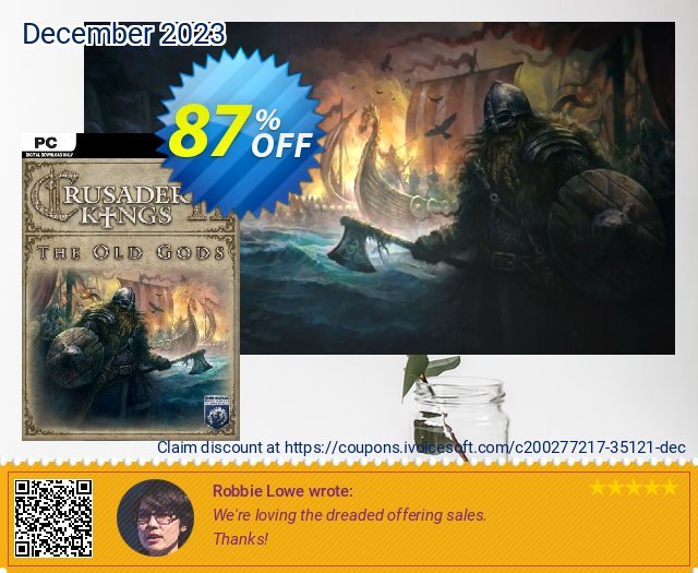 Crusader Kings II: The Old Gods PC - DLC luar biasa baiknya penawaran deals Screenshot