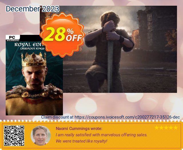 Crusader Kings III - Royal Edition PC + DLC discount 28% OFF, 2024 April Fools' Day offering deals. Crusader Kings III - Royal Edition PC + DLC Deal 2024 CDkeys