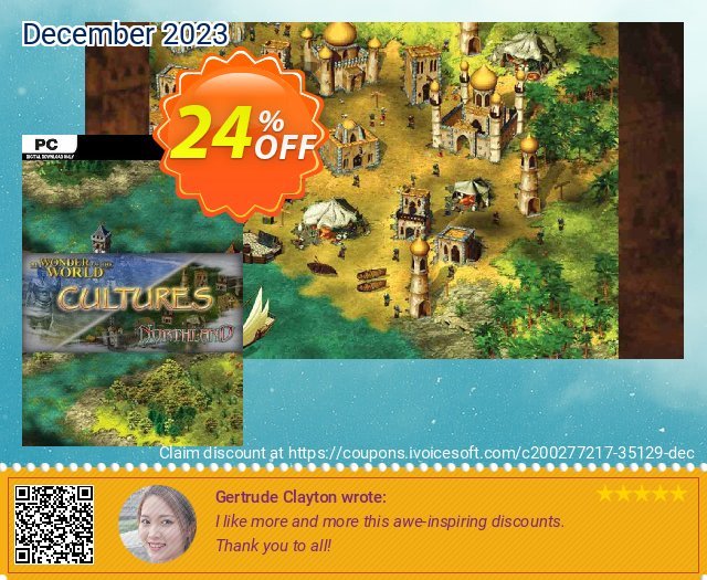 Cultures Northland + 8th Wonder of the World PC discount 24% OFF, 2024 Spring offering sales. Cultures Northland + 8th Wonder of the World PC Deal 2024 CDkeys