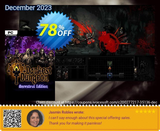 Darkest Dungeon: Ancestral Edition 2018 PC 令人敬畏的 产品销售 软件截图